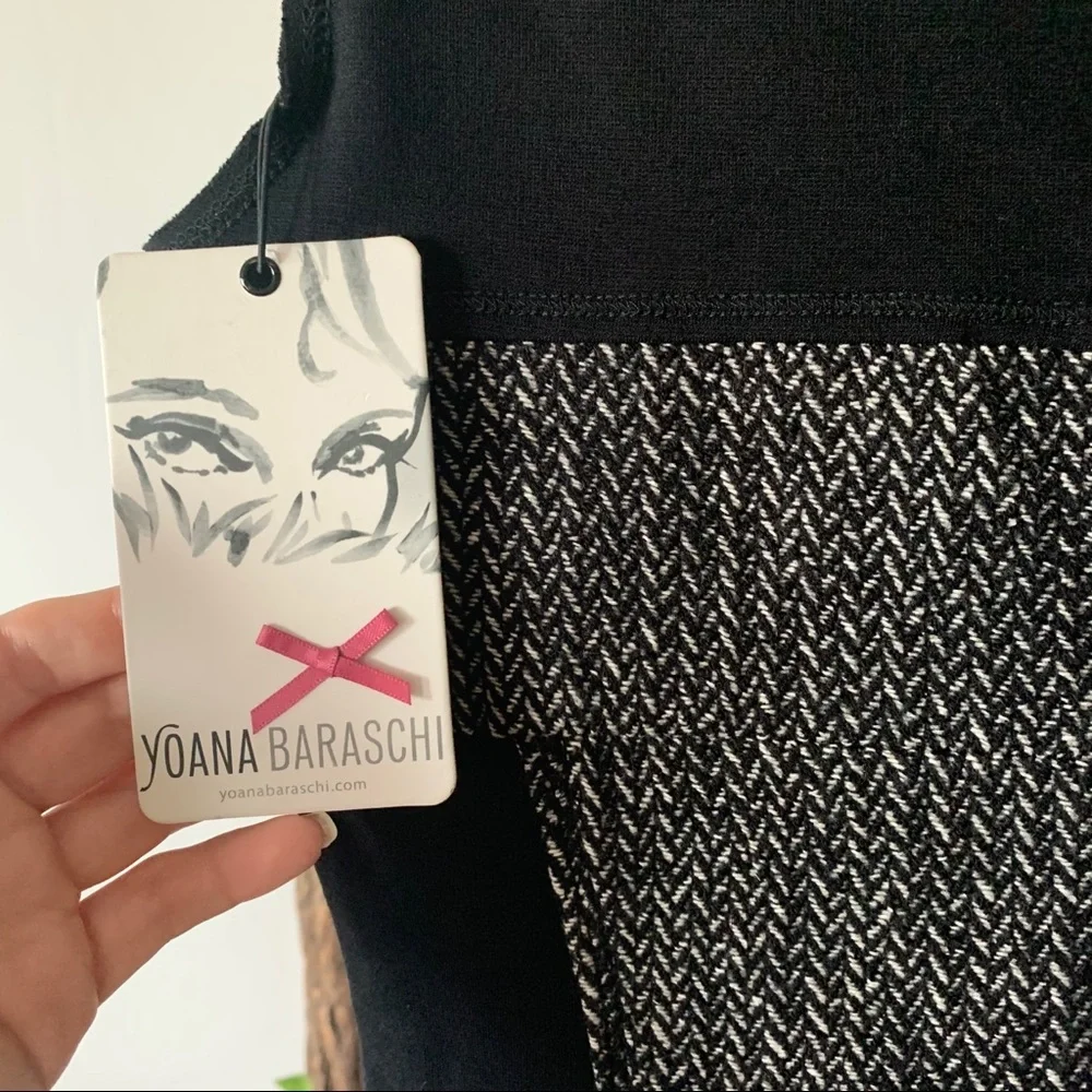 NWT Yoana Baraschi Morph Black Herringbone Sheath Dress - Picture 8 of 12